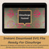 Round Christmas Ornament Bundle SVG File-For Laser Engraving